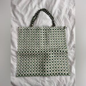 Leather bag with holes brand new